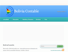 Tablet Screenshot of boliviacontable.com